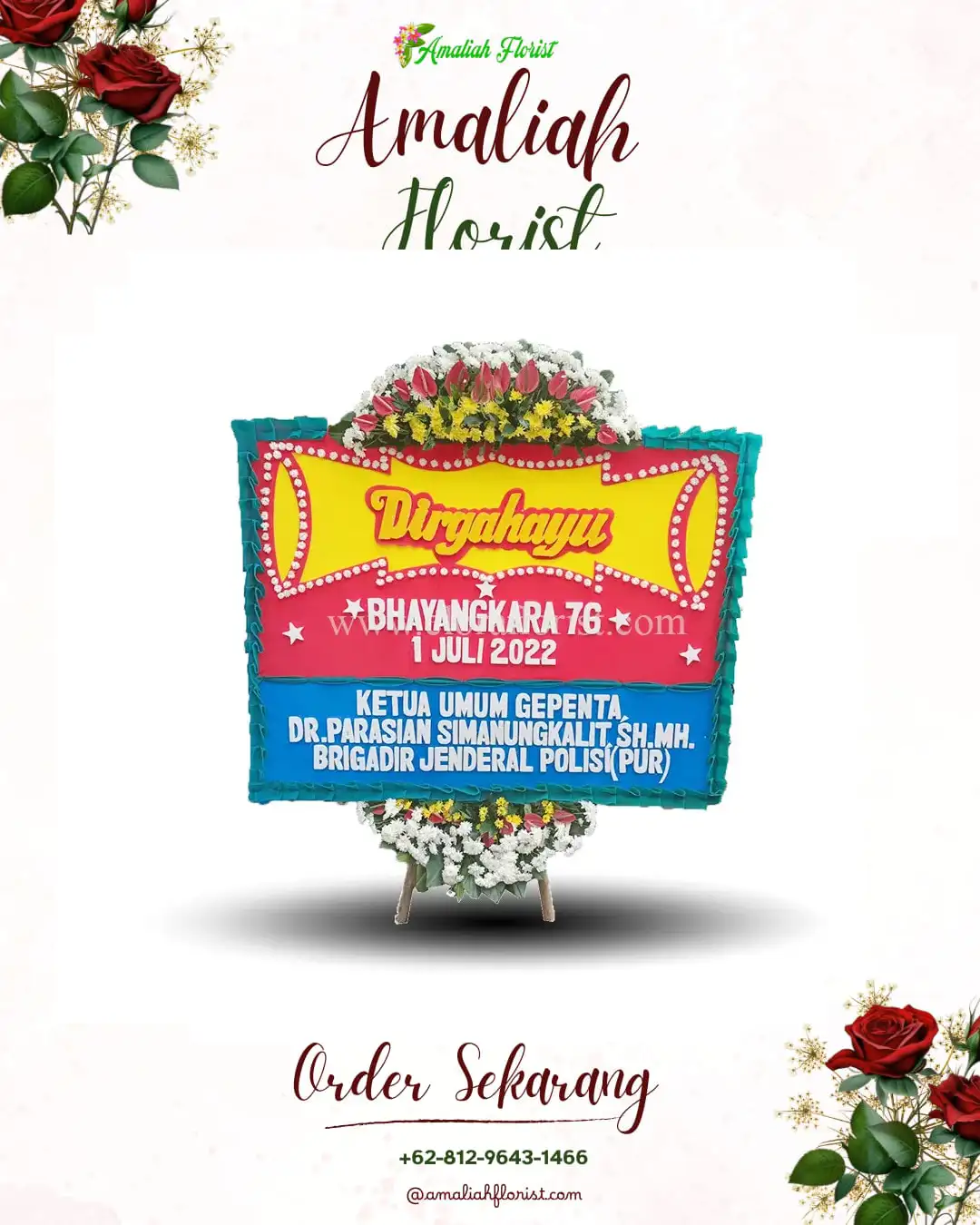 Papan Bunga HUT Ulang Tahun Manggissari